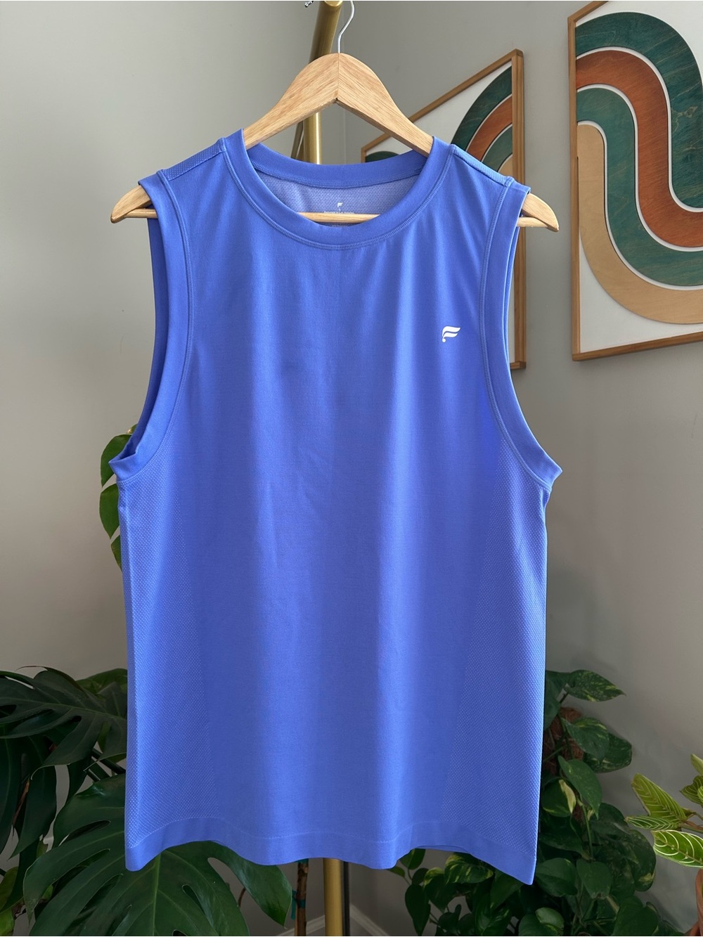 Fabletics Men's Sleeveless Tank Top in Purple
